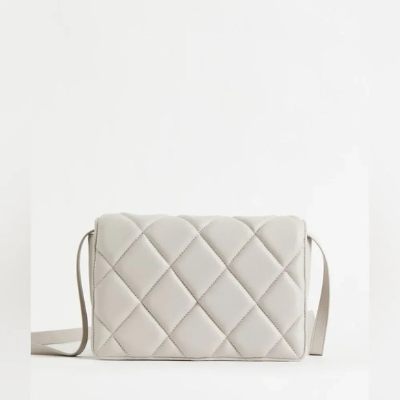 H&M Handbags - H&M Taupe Quilted Crossbody